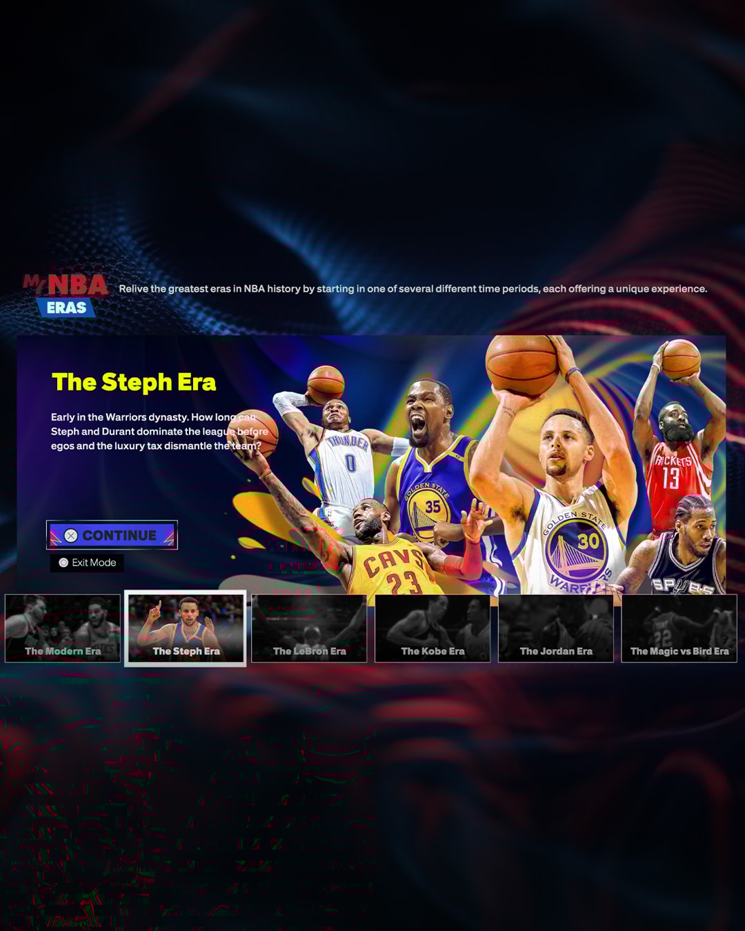 NBA 2K25 MyNBA MyGM The Steph Era Vertical