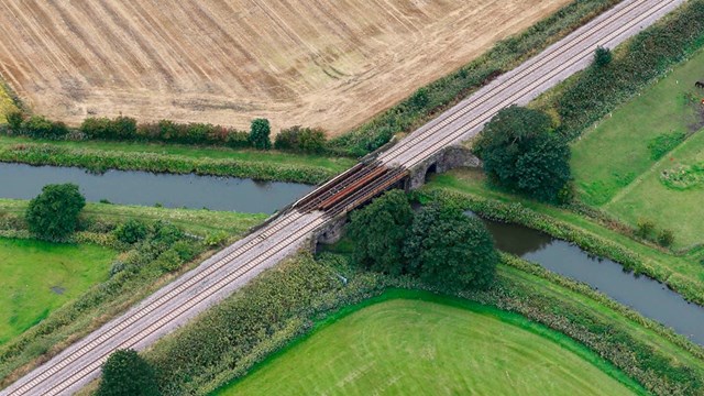 Bridge in Burscough being replaced