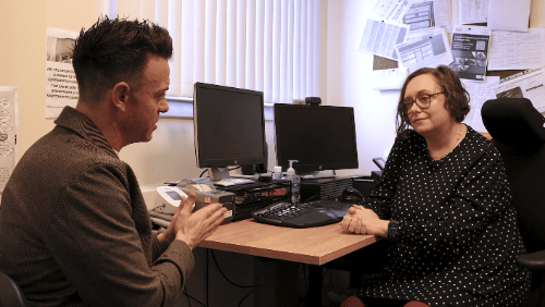 Role of a receptionist at a GP practice