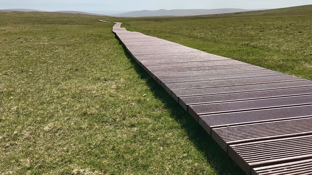 The new boardwalk at Hermaness NNR ©NatureScot