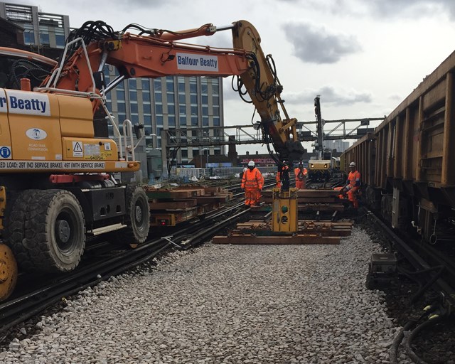 Important sections of track at Waterloo were replaced during the weekend of 4-5 March (2)