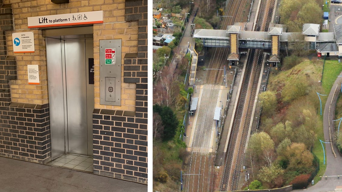 Passengers to benefit from new lifts at The Hawthorns station in Smethwick: Hawthorns lift upgrade composite