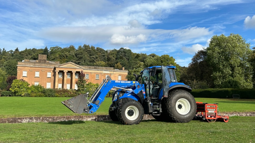 Ground being prepared at Himley Hall and Park