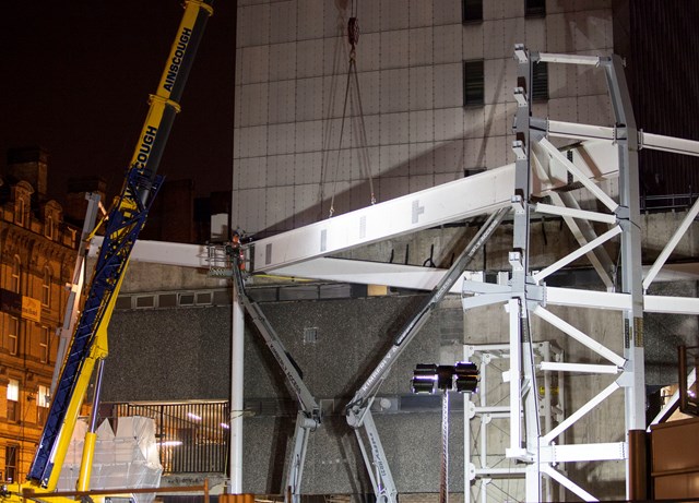 Work starts on the new entrance to New Street station, Birmingham