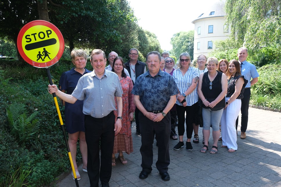 School crossing patrol officers event at County Hall