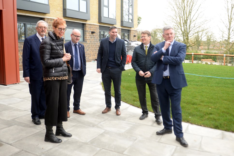 Pictured, from left to right, at the new facility at Bowgreave Rise in