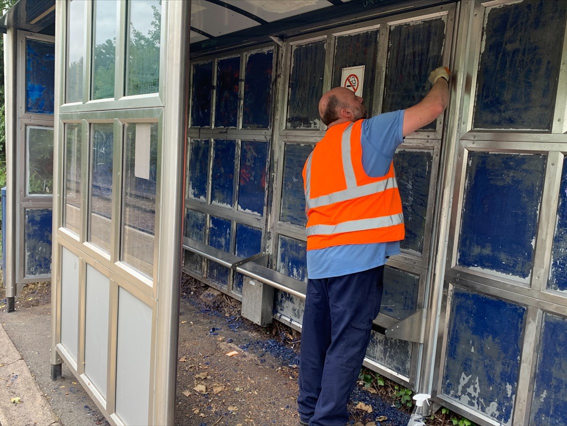 Work to clean up South Wigston station