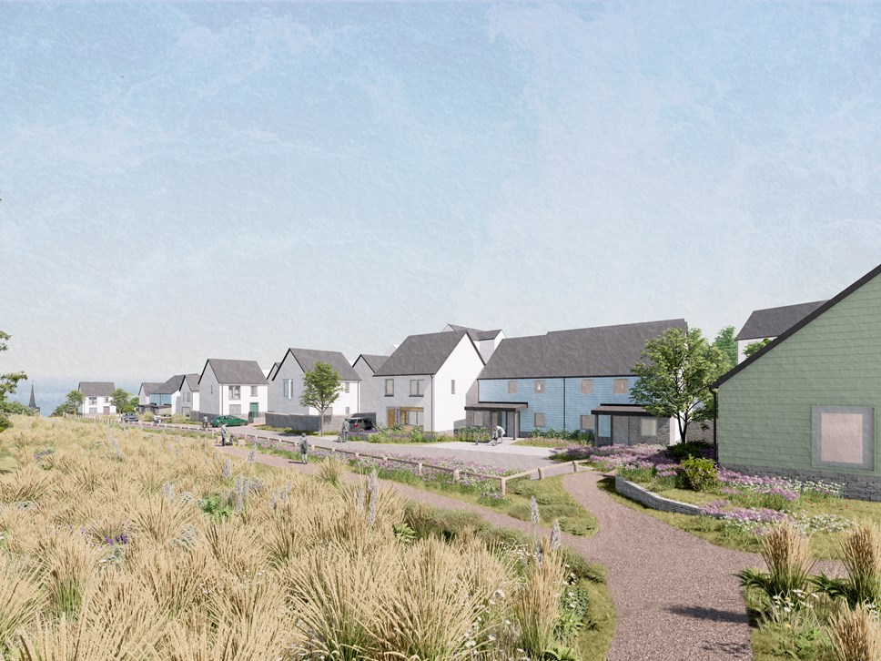 Brynhir housing development artists impression