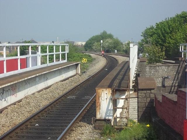 Trespassing on the tracks, Grangetown, Cardiff: Trespassing on the tracks, Grangetown, Cardiff