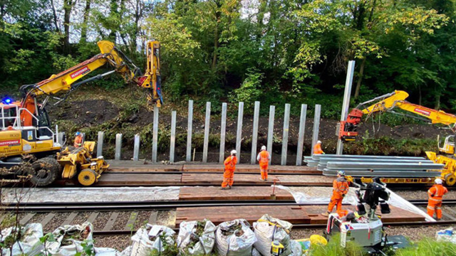 REMINDER: Passengers should plan ahead this Easter as Network Rail carries out essential work to stabilise embankments in South Kent and improve the track at Charing Cross station in London: Wadhurst-work-900x600-c