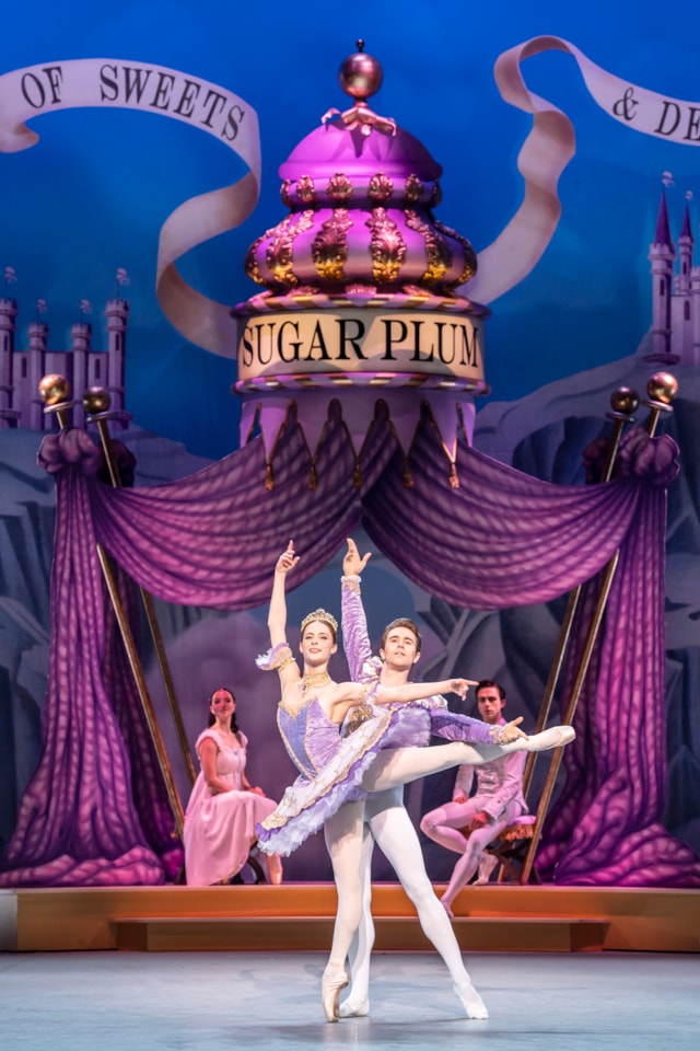 Emma Hawes as Sugar Plum Fairy and Aitor Arrieta as Sugar Plum Cavalier Aaron S. Watkin and Arielle Smith's Nutcracker © Johan Persson