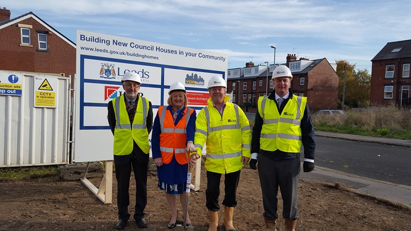 Council projects to create new housing and jobs get underway in Leeds: garnetssodcutting.jpg