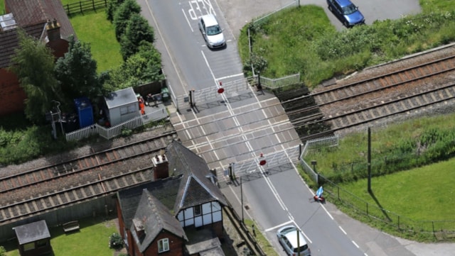 Safety boost as CCTV reduces motorist offences at level crossing: Hilton LC aerial