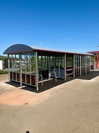Grangetown new platform shelter: Grangetown new platform shelter