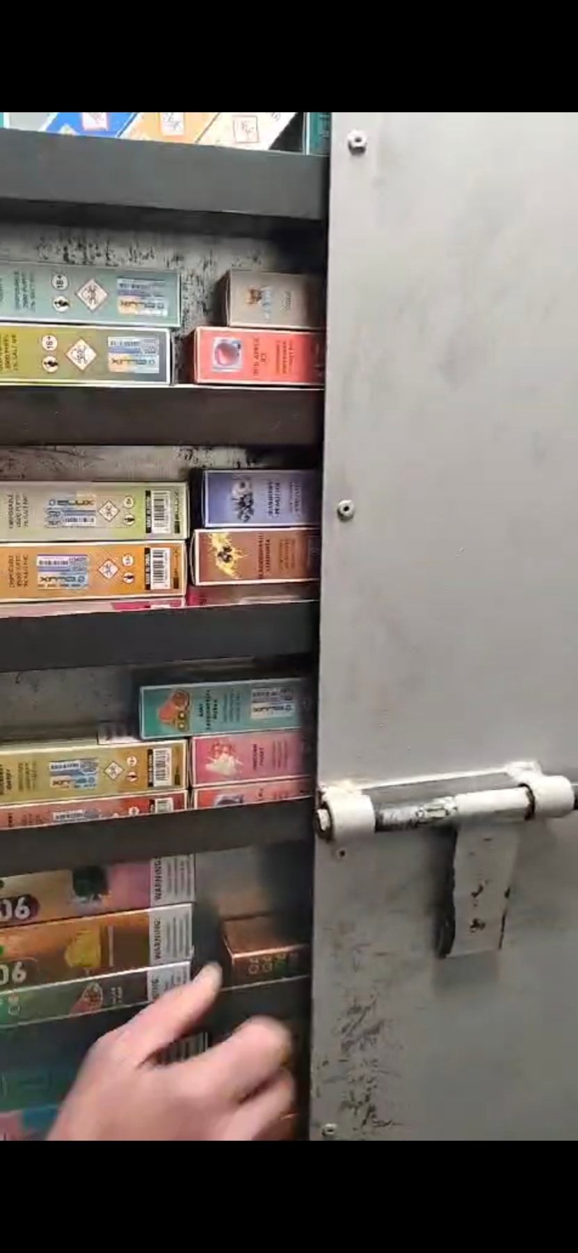 hidden compartment concealing illegal tobacco and vapes