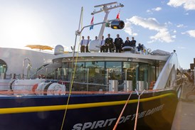 Crew on board Spirit of the Danube