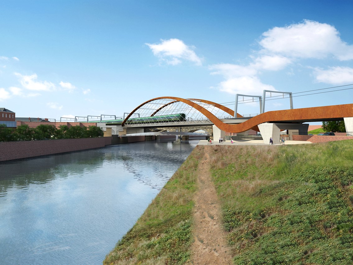 Train services set to change and passengers reminded to check before they travel ahead of work on the Ordsall Chord.: The Ordsall Chord
