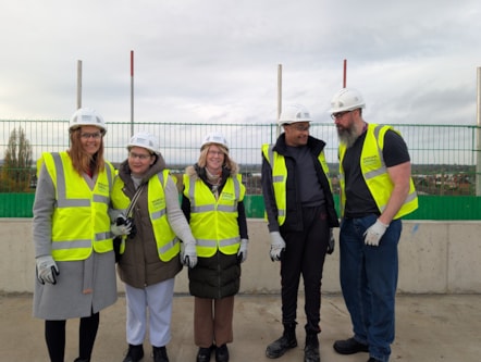 (l to r) Jo Purser Deputy Director Safeguarding Quality and Practice, Susan, Veronica Chapman Team Manager Adult Care, Marcus and David Small Senior Support Worker.