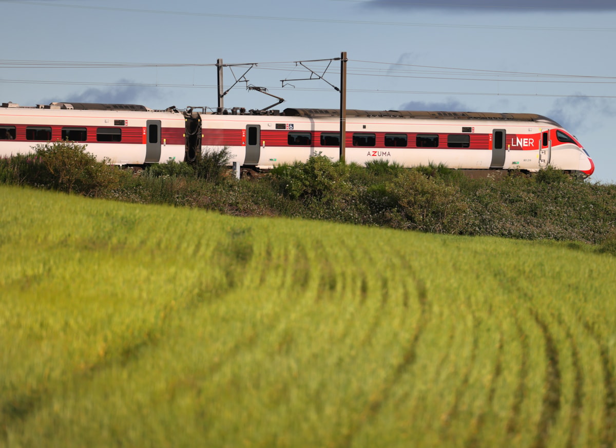 LNER Azuma train Northumberland
