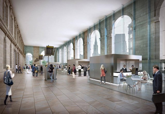 Investment in growing railway delivers £46m boost to businesses in the north east: Newcastle station artist impression
