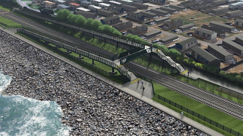 Pensarn Abergele footbridge artist impression
