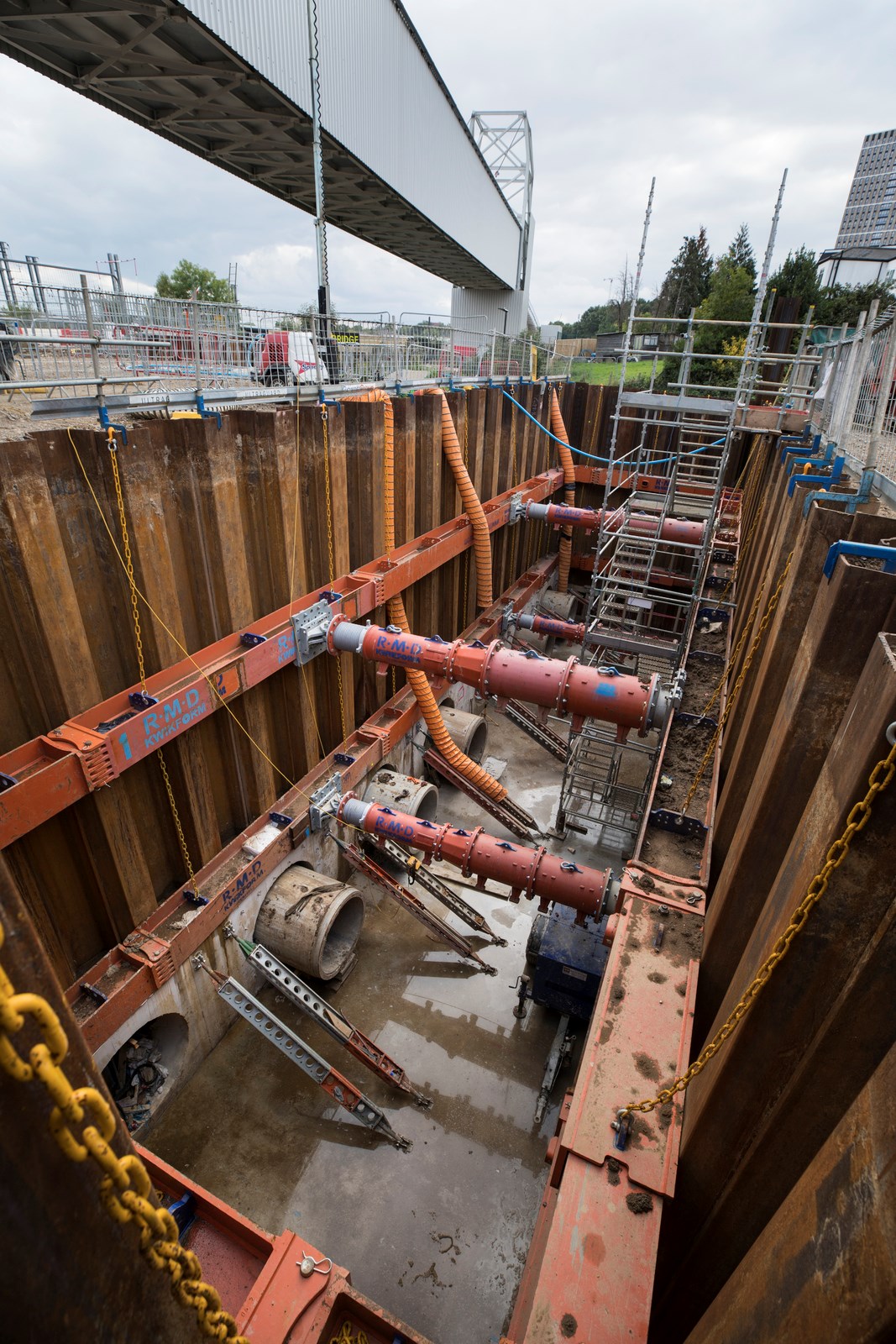 Stamford Brook Sewer tunnel diversion on Wormwood Scrubs