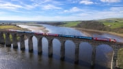 Refurbished Voyager double set on the Royal Border Bridge - credit Rob Hinds: Refurbished Voyager double set on the Royal Border Bridge - credit Rob Hinds