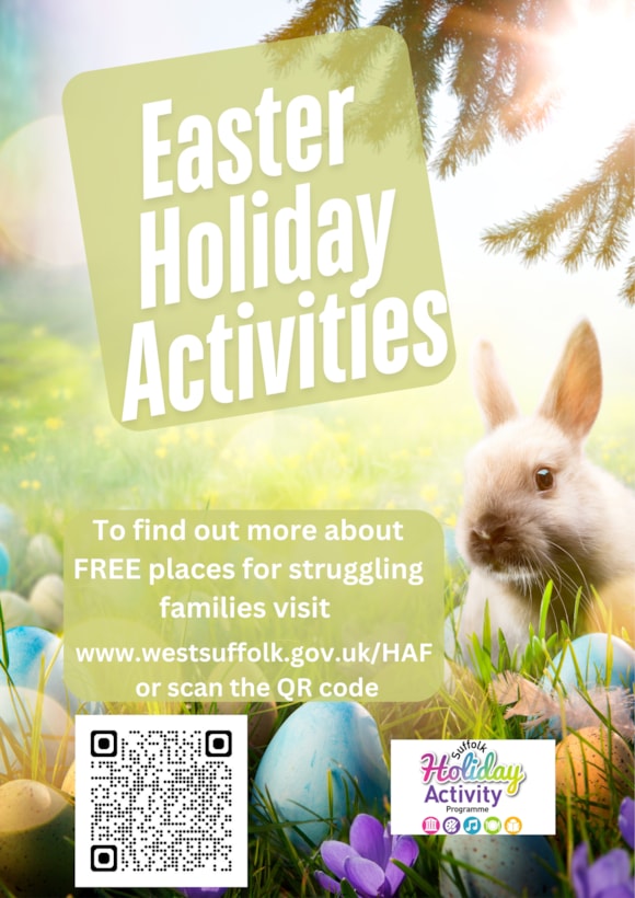 Free school holiday activities for struggling families in West Suffolk: Easter Holiday Activities - digital version