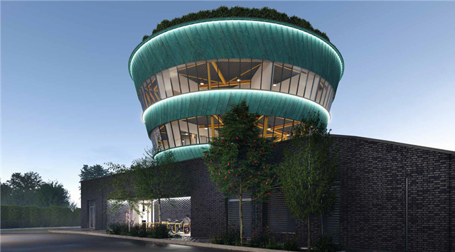 TfL Image - Newham Portal Building night