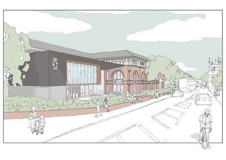 Civic Centre Library - artists impression