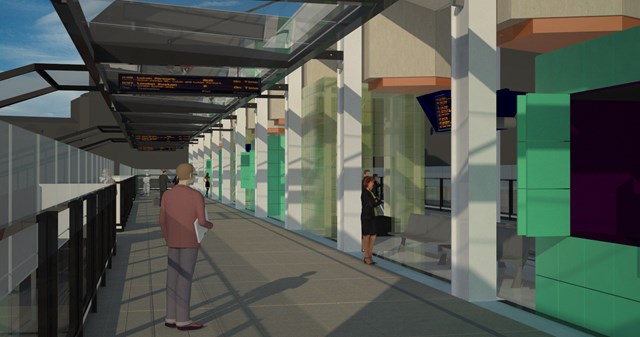 East Croydon _6: Artist's impressions of the proposed new footbridge at East Croydon station