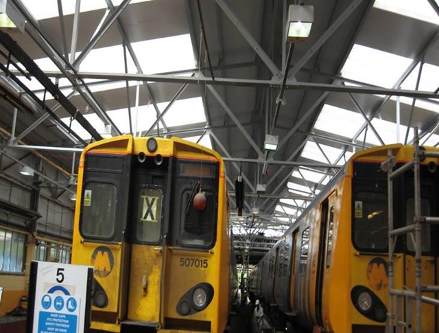 Birkenhead North TMD roof after: Roof interior after