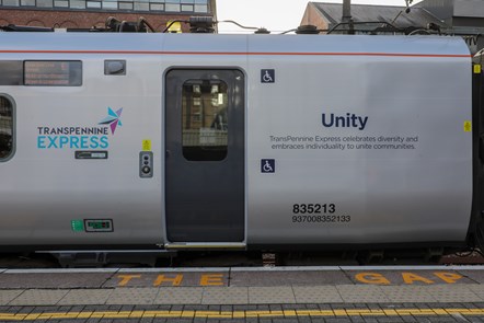 TransPennine Express (TPE) has unveiled the 'Unity Train' to kickstart its first ever ‘TPE Week of Inclusion’ and partnership with The Proud Trust