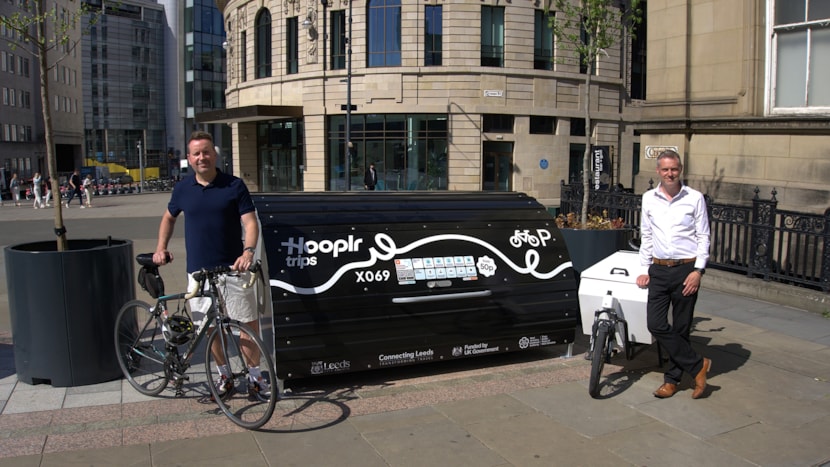 Hang in there: secure cycle hangars launched to help cyclists keep bikes safe: Hooplr Cycle Hangar Launch 1