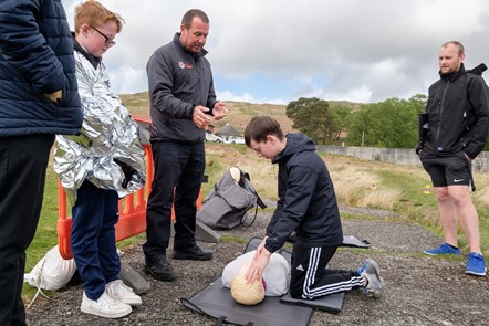 CPR training with Scottish Fire and Rescue