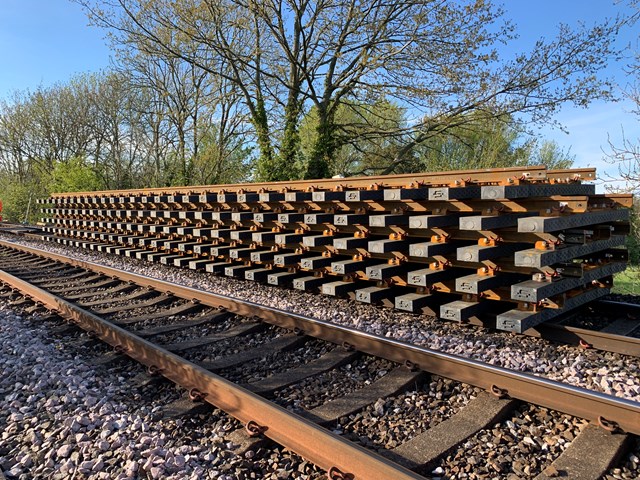 Composite Sleepers on Sherrington Viaduct, near Salisbury