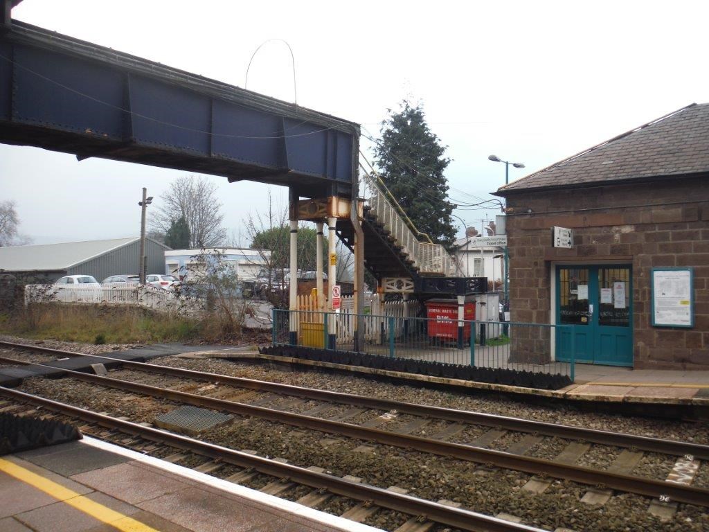 Abergavenny footbridge: The existing footbridge will be removed and refurbished at a specialist workshop in Cardiff.