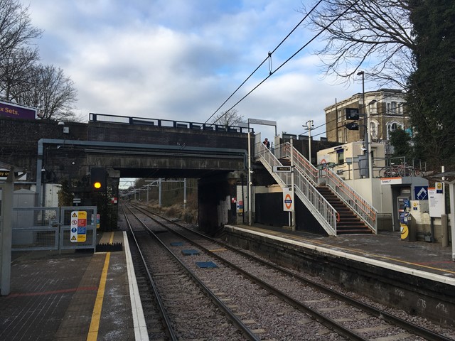 Reminder: Work to raise bridge over the railway at Crouch Hill to begin this month: Crouch Hill bridge from station