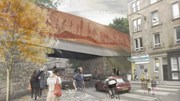 Artist's impression of the Dalry Road Bridge crossing