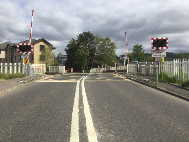 Safety improvement work for Cornton level crossing: Cornton level crossing-2