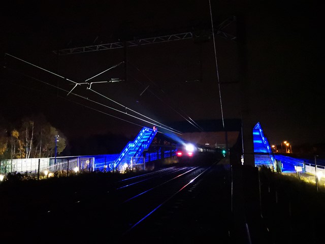 Test Train at St Ninians (near Stirling)