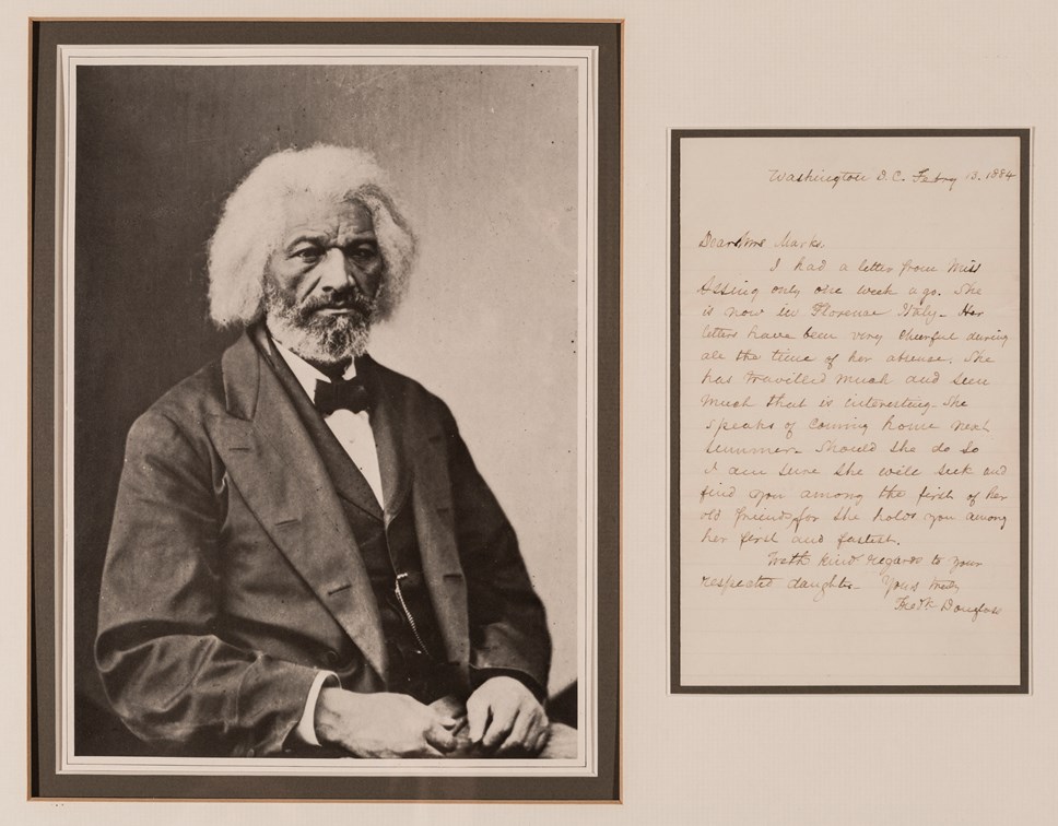 Caption: Frederick Douglass by Mathew B. Brady, c.1877.
Credit: Courtesy of the Walter O. and Linda Evans Collection.