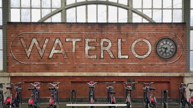 REMINDER: Changes to train services at London Waterloo over the Christmas period as Network Rail carry out major upgrades: Waterloo station mural