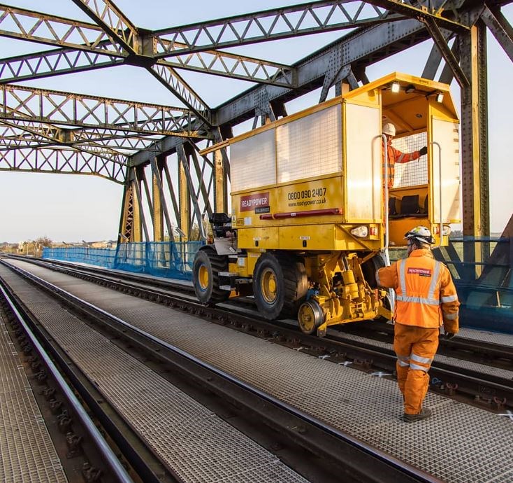 Manea track renewals improve journeys between Ely and Peterborough: Manea RRV bridge