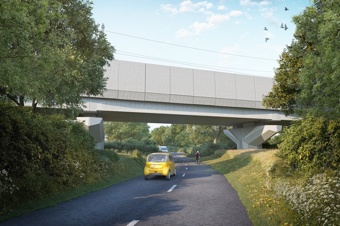 Balsall Common viaduct over Station Road - plain