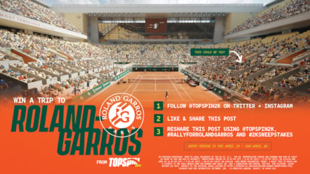 TopSpin 2K25 Roland Garros Sweepstakes 
