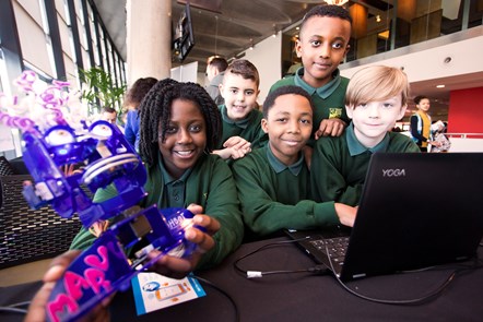 Angel Gyamema, TJ Wilson, Nyrell Bell, Nahom Getachew, Alfie Linley from Clerkenwell Primary School