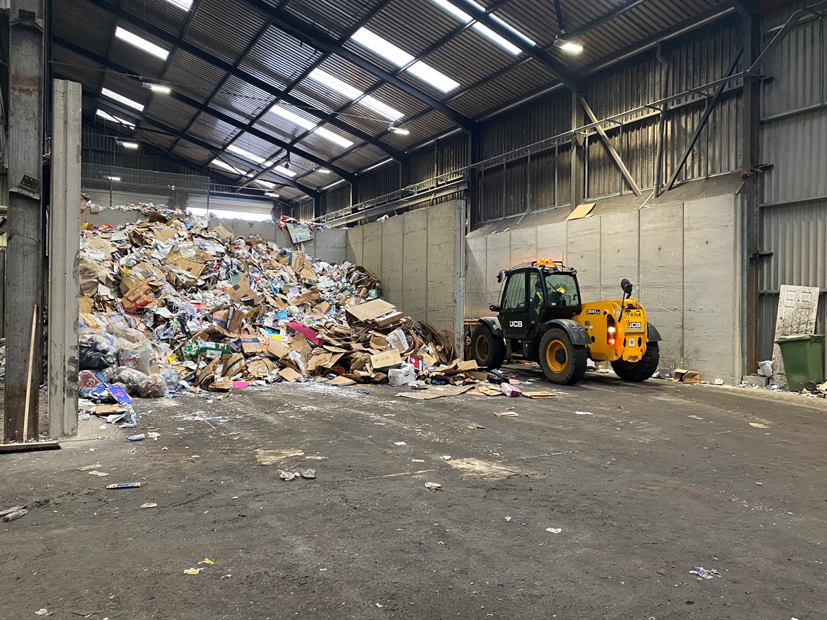 Card and paper recycling at Moycroft