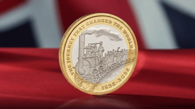 Railway’s 200th anniversary is on track for a bumper year: Commemorative rail coin 2025 (credit: The Royal Mint)