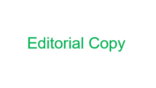 Editorial Copy